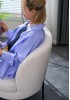 Sage Lounge Chair - Brown or White